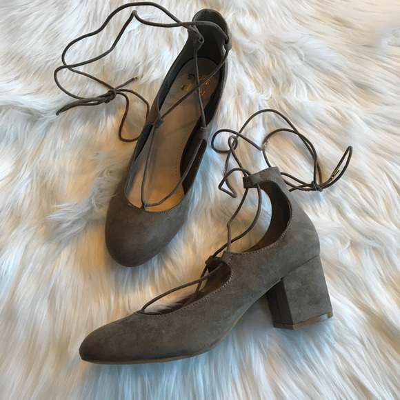 Journey & Crew Shoes - {Journey & Crew Boutique} Lace Up Chunky Heels